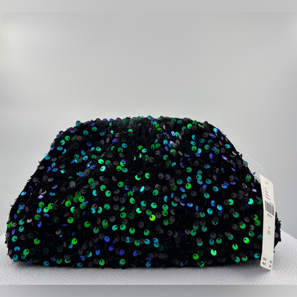 NWT Anthropologie Maeve The Frankie Mini Clutch: Velvet Sequin Edition gift - Picture 6 of 11